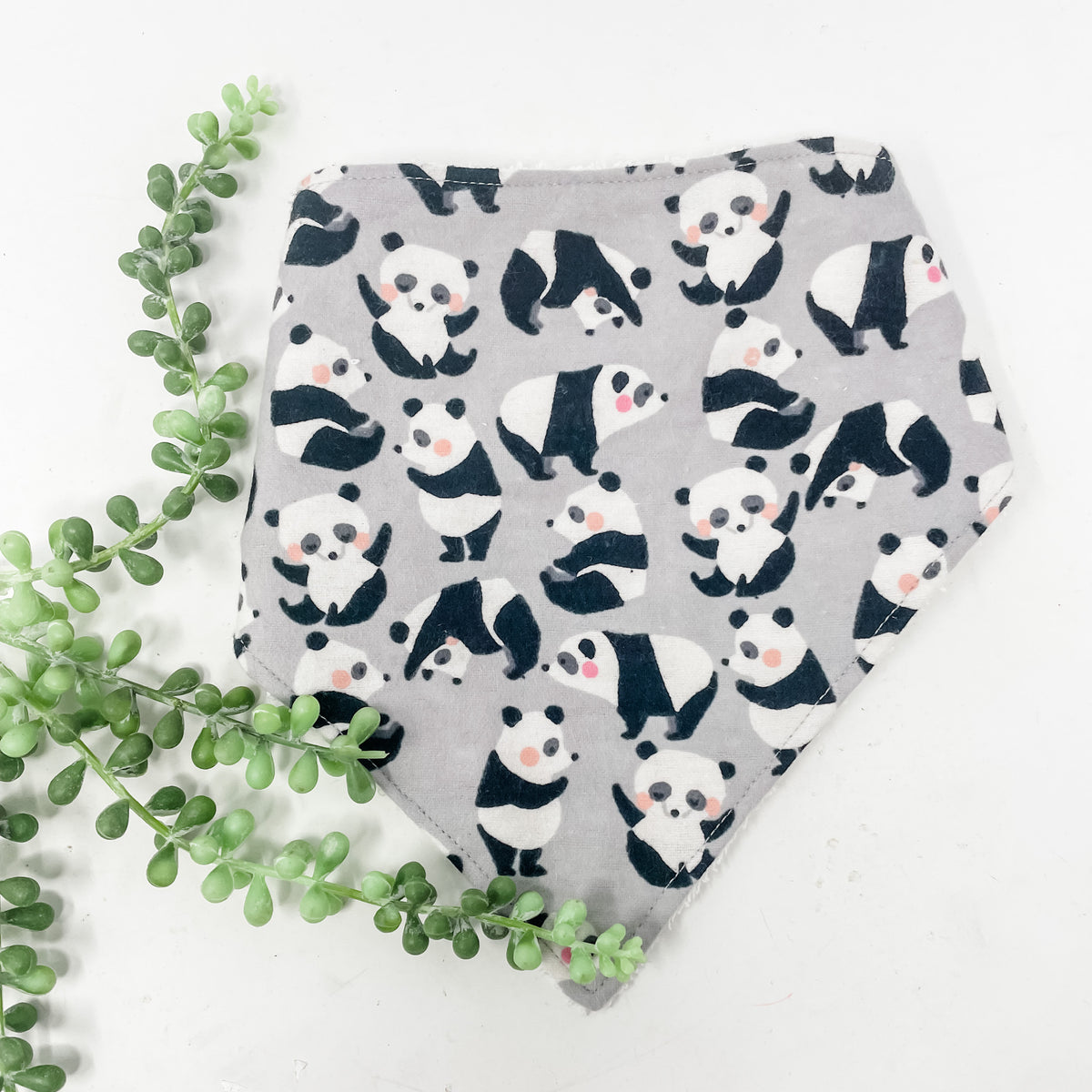 Panda bandana bib