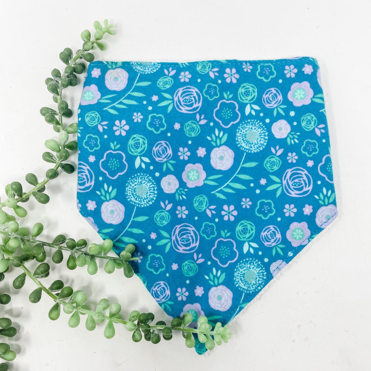 Flower bandana bib