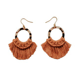 Tortoise Fringe Earring