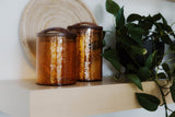 Handblown Glass Canisters