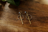 Bar Hoop Drop Earring