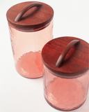 Handblown Glass Canisters