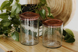 Handblown Glass Canisters