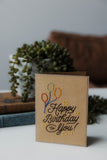 Happy Birthday (Balloons & Stars) Greeting Cards