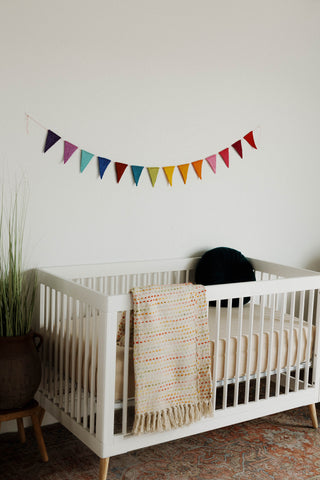 Rainbow Flags Felt Garland