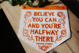 Believe You Can Embroidered Banner