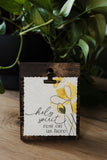 Holy Spirit Rest on Us Mini Sign