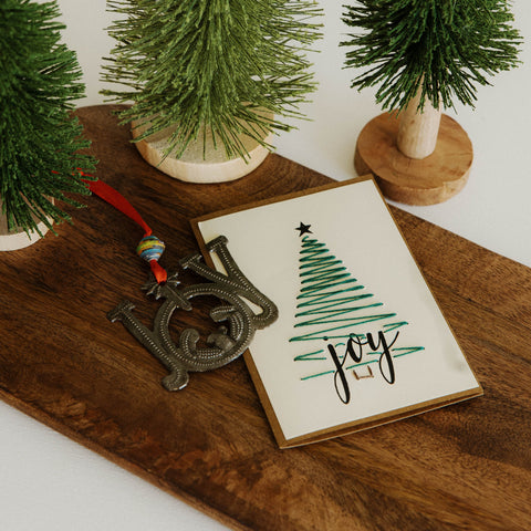 Joy Tree + Joy Nativity Ornament Set