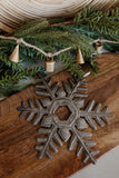 Large Metal Art Snowflake Ornaments