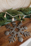 Large Metal Art Snowflake Ornaments