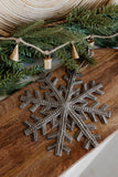 Large Metal Art Snowflake Ornaments