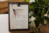 My Wish For You Banana Paper Clipboard Sign