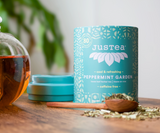 Peppermint Garden Tin & Spoon