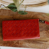 XL Woven Wristlet Wallet