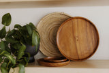 Acacia Round Plates
