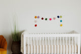 Multi-Color Stars Felt Garland