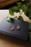 Layered Stripes Bead Hoop Earring