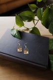 Sunrise Brass and Bead Earrings