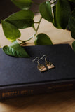 Sunrise Brass and Bead Earrings