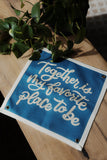 Together is my Favorite Place Embroidered Banner