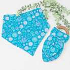 floral bib and teething set